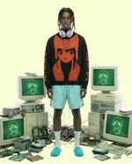 Knitted crew neck sweater